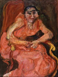 Femme en rose, vers 1924 (huile sur toile)