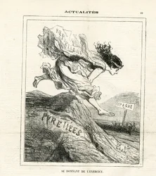 Illustration de Cham dans Le Charivari