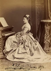 Portrait de la Grande-Duchesse Alexandra Iosifovna de Saxe-Altenbourg