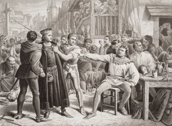 Lord Saye et Sele traduits devant Jack Cade, le 4 juillet 1450, tiré de 