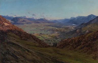 Grenoble vue de la route de Sappey 1912