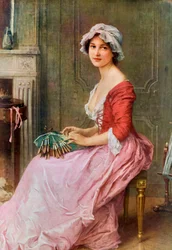 La couturière, fin du XIXe ou début du XXe siècle