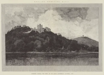 Château de Dunster, résidence de M. Hugh Courtenay Luttrell, MP