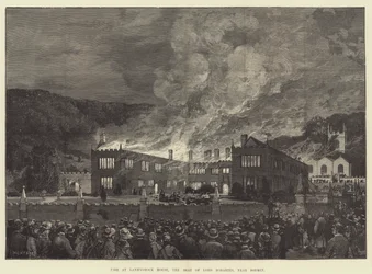 Incendie à Lanhydrock House, la résidence de Lord Robartes, près de Bodmin