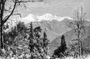 Les montagnes de Banderpunch, Inde, 1895