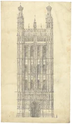 Dessin pour les Chambres du Parlement, c.1836-40