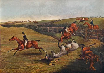 Planche V : Grand Steeplechase du Leicestershire, 1829, 1830, 1922