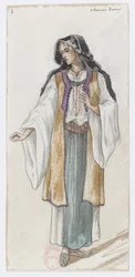 Holmès - La montagne noire - costume designs by Charles Bianchini - 01. Choeurs dames