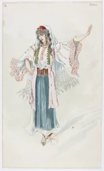 Holmès - La montagne noire - costume designs by Charles Bianchini - 04. Danse