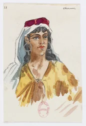 Holmès - La montagne noire - costume designs by Charles Bianchini - 11. Choeurs