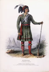 Asseola, un chef séminole, vers 1837-1844