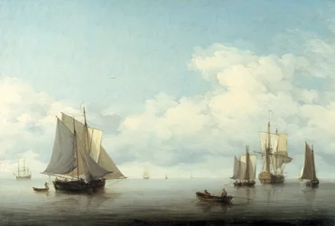 Paysage marin avec navires, 1743-1759