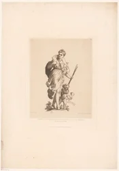 Diane après la chasse. Fragment de la décoration sur Glaces dans la Salle de Bain de S.M. L