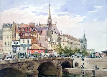 Pont Saint-Michel, Paris, vers 1822-1878