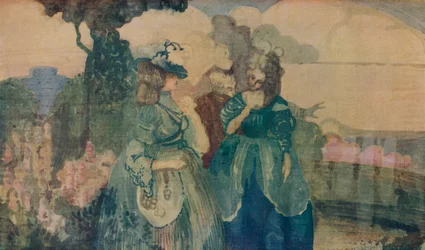 Dans le pays bleu ou Colloque Sentimental, vers 1895