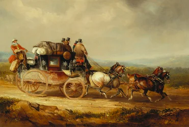 Le courrier royal de Londres à Worcester