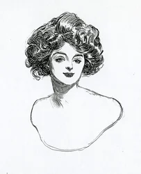Une fille Gibson, c.1902
