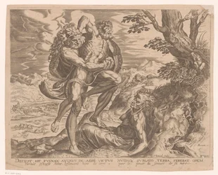 Hercule lutte avec Antée (Travaux d