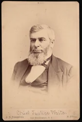 Portrait de Morrison Remick Mott Waite 1816-1888, avant 1888