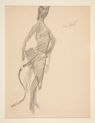 Dessin de costume : Diable en dame