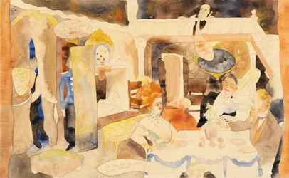 Lulu et Alva Schön au déjeuner