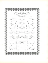 Fioritures calligraphiques à la plume - Suite de la première série (imprimé)