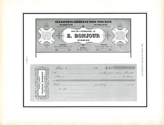 Modèles de documents commerciaux pour une entreprise de transport (impression)