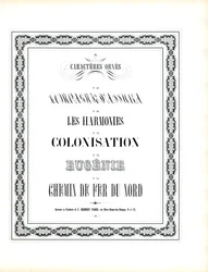 Caractères décoratifs avec cadre ornemental en forme de chaîne (imprimé)