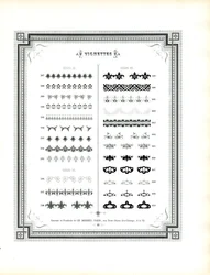 Bordures et éléments décoratifs ornementaux (impression)