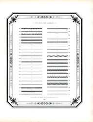 Éléments de lignes typographiques (impression)