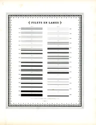 Typographic Line Elements - Filets en Lames (print)