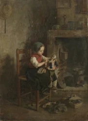 Habiller la poupée, 1857