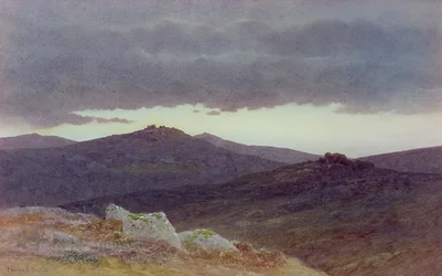 Crépuscule sur Dartmoor