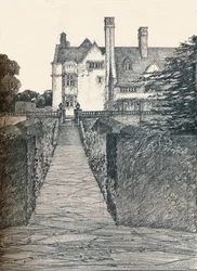 Tirley Court, Cheshire : côté est, 1908