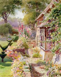 Jardin de Kings Manor à East Hendred, Oxon