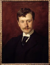 Portrait de Georges Feydeau (1862 - 1921) auteur dramatique. Peinture par Emile Auguste Carolus Duran (1837-1917)