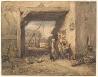 Une cour de ferme