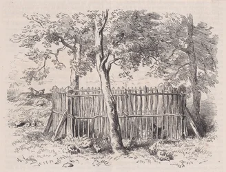 Parc à élèves, du Magasin Pittoresque, vers 1852