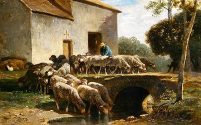 Le troupeau partant