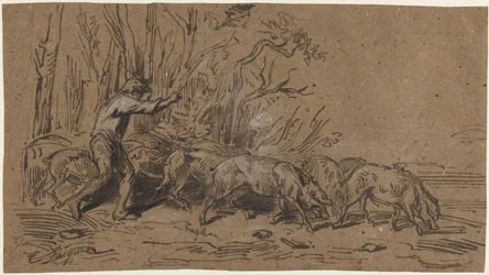 Les ramasseurs de truffes, vers 1849