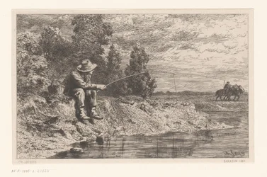 Pêcheur au bord de l