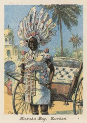Afrique du Sud : Garçon Ricksha, Durban
