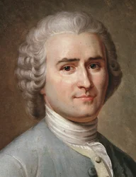 Portrait de Jean-Jacques Rousseau, philosophe suisse (détail)