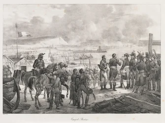 Camp à Boulogne, début du XIXe siècle