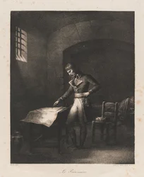Le Prisonnier, début du 19ème siècle (lithographie)