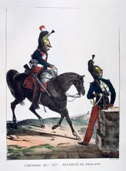 Uniforme du 12e Régiment de Dragons, France, 1823