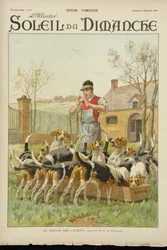 Chiens se nourrissant, de la couverture de 