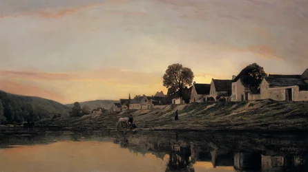 Un village près de Bonnieres, 1861