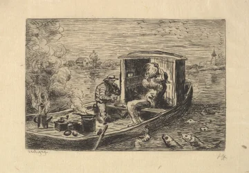 Dévorant un Repas, 1861.