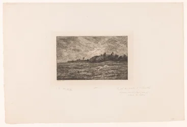 Paysage avec du bétail paissant et des lapins